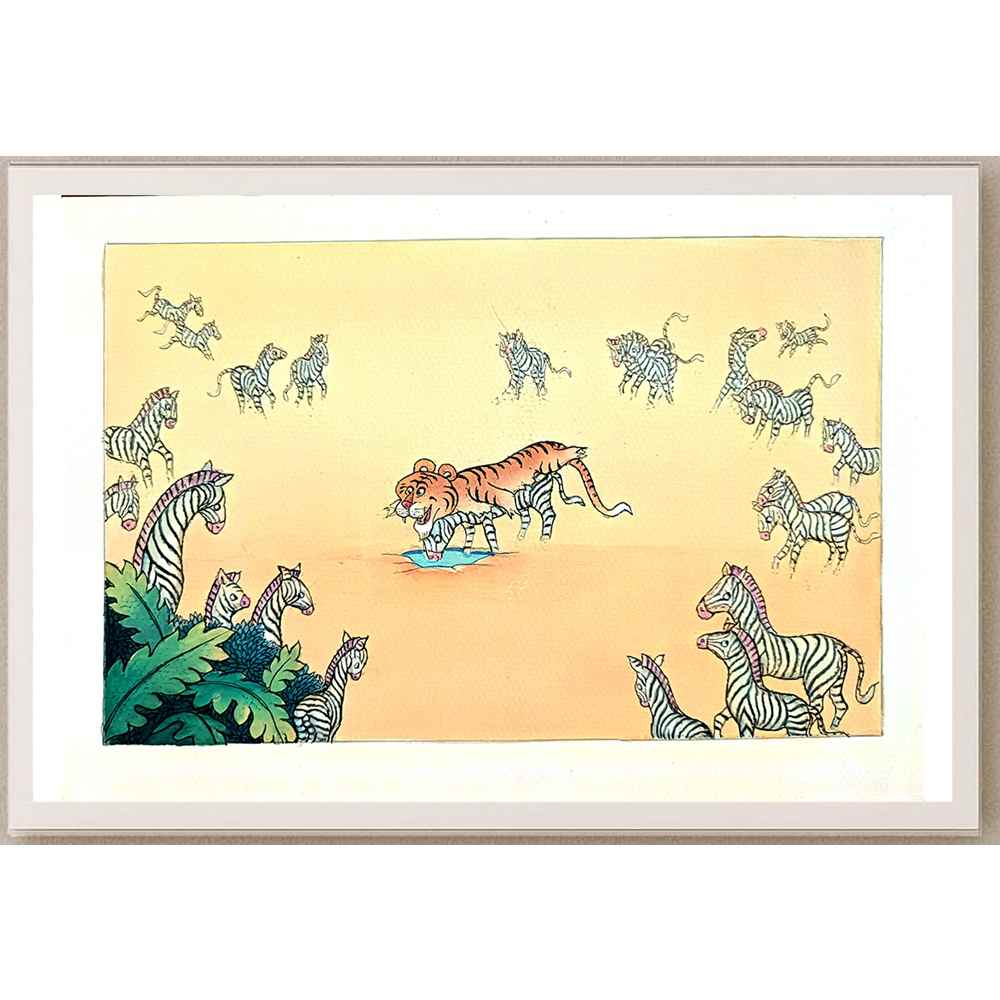 Wang Jinhai 29x21cm Original Cartoon BOD00314
