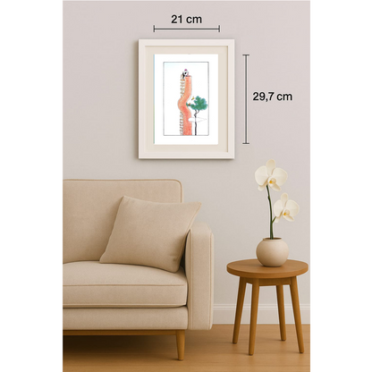 Wang Jinhai 29x21cm Orijinal Karikatür BOD00316