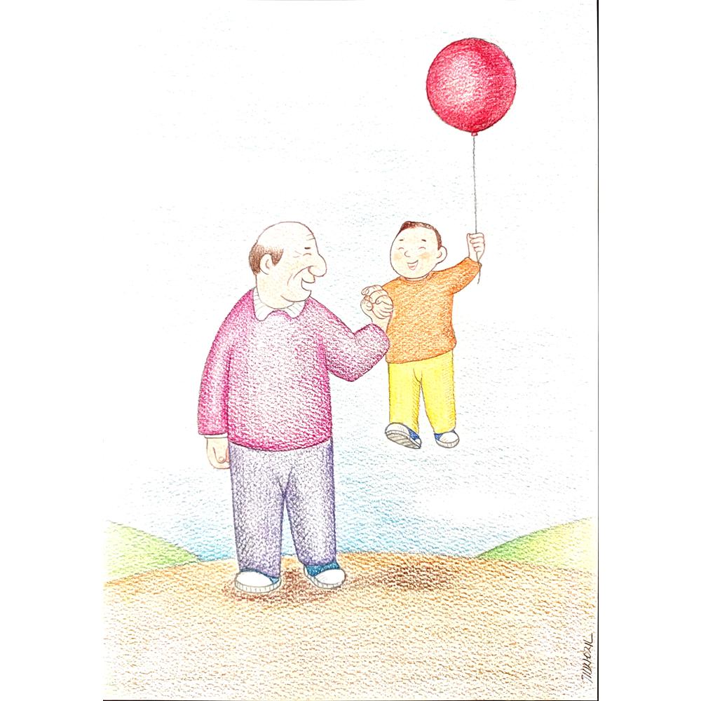 Sang Jin Kim 29x21cm Original Cartoon BOD00318