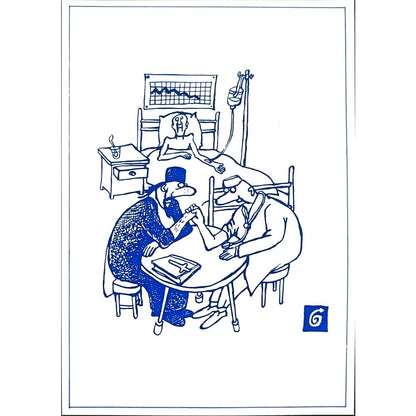 Unknown 15x10cm Orijinal Karikatür BOD00321