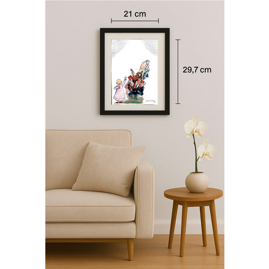 Zlatko Krstevski 29x21cm Original Cartoon BOD00324