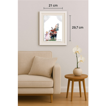 Zlatko Krstevski 29x21cm Original Cartoon BOD00324