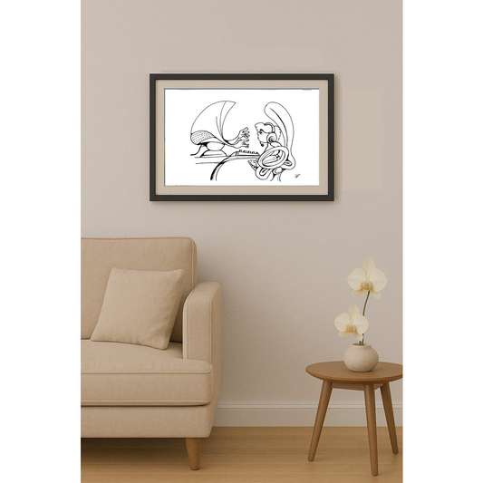 Morhaf Youssef 29x21cm Original Cartoon BOD00326