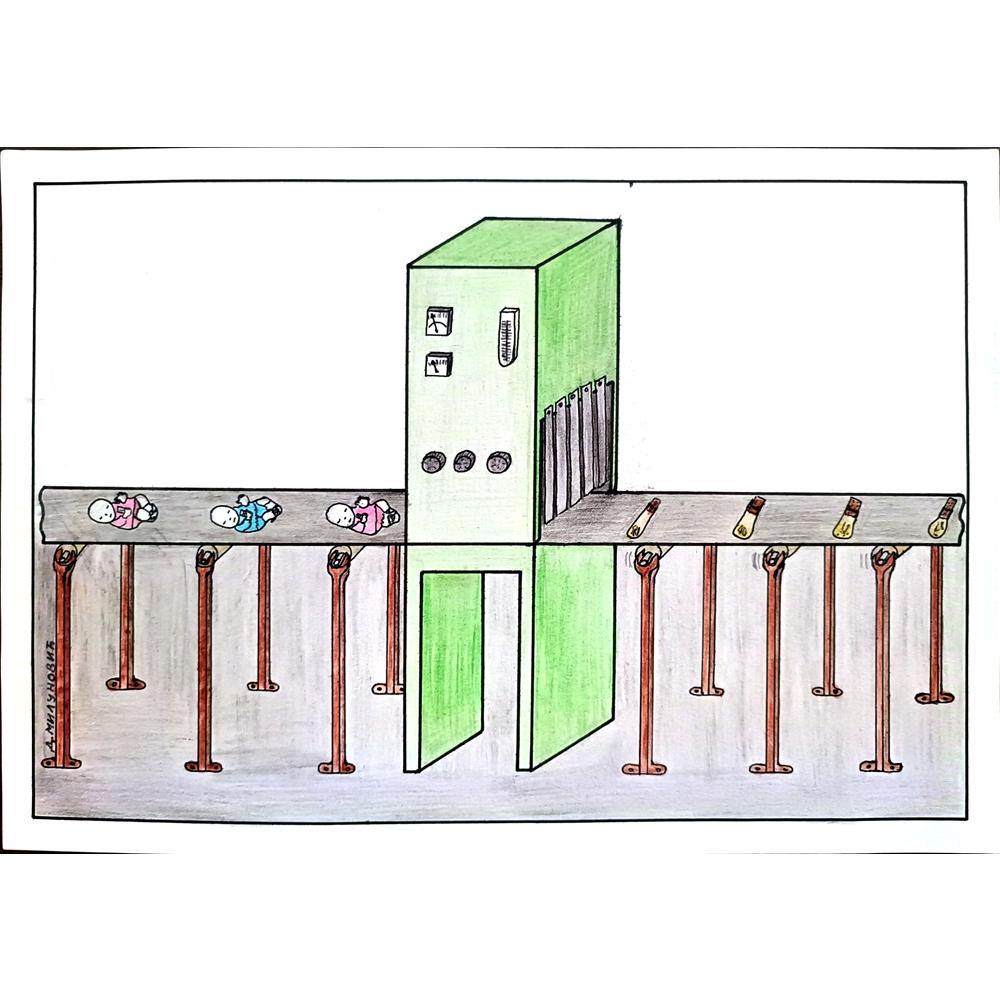 Dragan Milunovic 29x21cm Orijinal Karikatür BOD00327