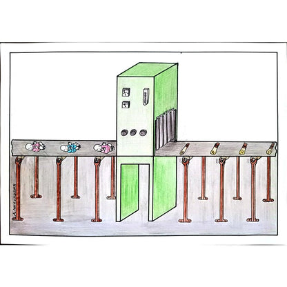 Dragan Milunovic 29x21cm Orijinal Karikatür BOD00327