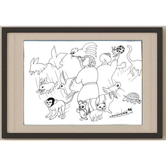Hua Ting Huan 29x21cm Orijinal Karikatür BOD00329