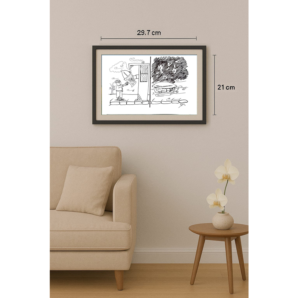 Işılay Özalp 29x21cm Original Cartoon BOD00330
