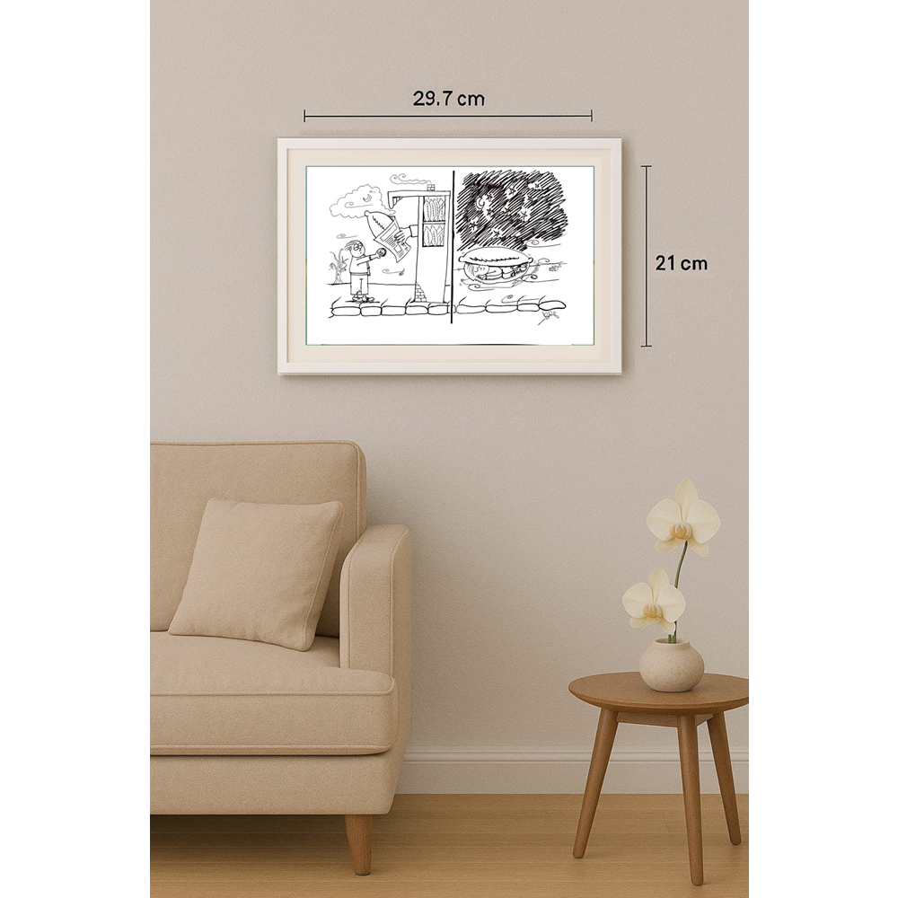 Işılay Özalp 29x21cm Original Cartoon BOD00330