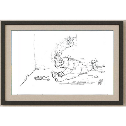 Gligor Kostovski 29x21cm Orijinal Karikatür BOD00331