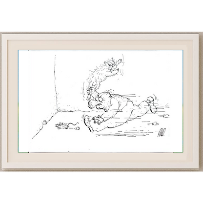 Gligor Kostovski 29x21cm Orijinal Karikatür BOD00331