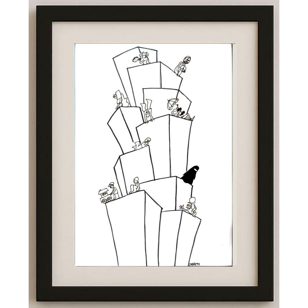 Deniz Koç 29x21cm Orijinal Karikatür BOD00332