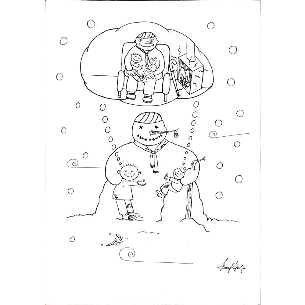 IşılayÖzalp 29x21cm Orijinal Karikatür BOD00333