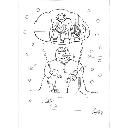 IşılayÖzalp 29x21cm Orijinal Karikatür BOD00333