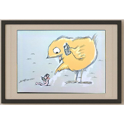 Chenzov Lev 29x21cm Orijinal Karikatür BOD00334