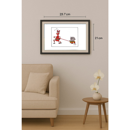Tadeusz Krotos 29x21cm Orijinal Karikatür BOD00335