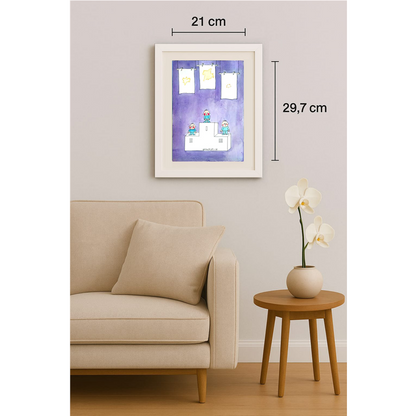 Hu Xuming 29x21cm Original Cartoon BOD00338