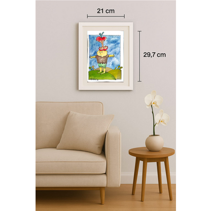 Adan Iglesias Toledo 29x21cm Original Cartoon BOD00343