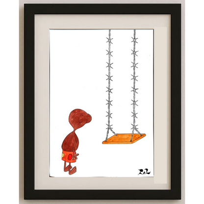 Louis Pol 29x21cm Orijinal Karikatür BOD00344