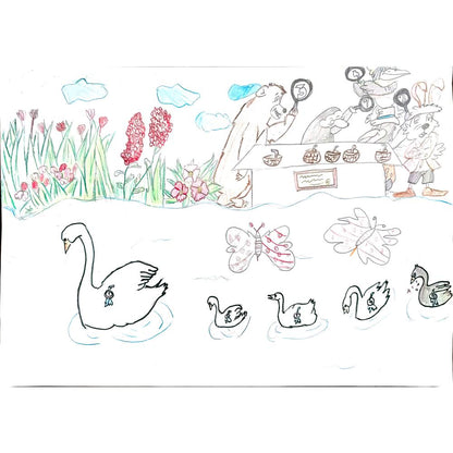 Dawijela Andric 29x21cm Orijinal Karikatür BOD00349