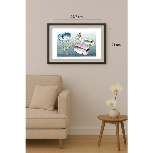Ma Heng Chao 29x21cm Original Cartoon BOD00351