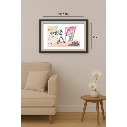 Ma Heng Chao 29x21cm Original Cartoon BOD00352