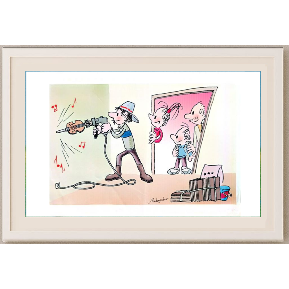 Ma Heng Chao 29x21cm Original Cartoon BOD00352