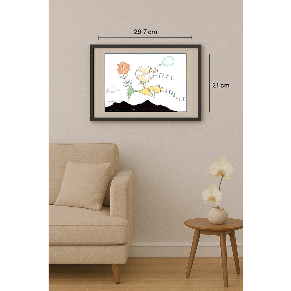 Clever Stranger 29x21cm Original Cartoon BOD00353