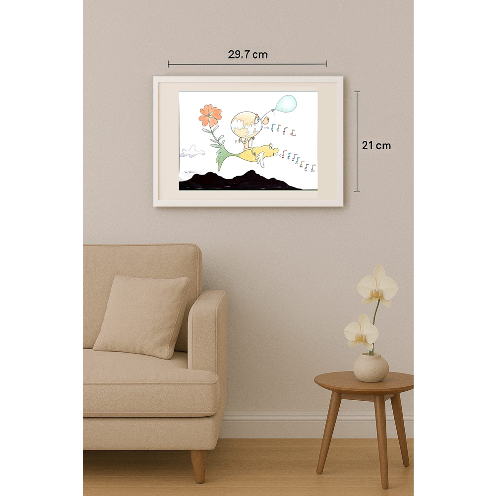 Clever Stranger 29x21cm Original Cartoon BOD00353