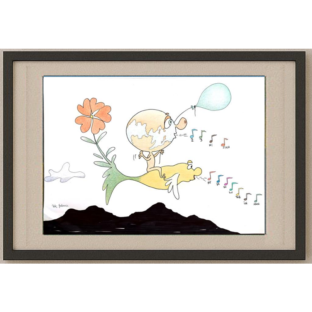 Clever Stranger 29x21cm Original Cartoon BOD00353