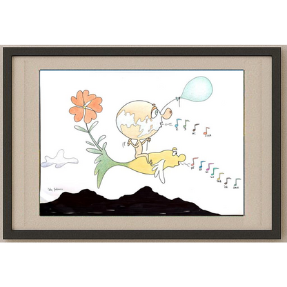 Clever Stranger 29x21cm Original Cartoon BOD00353