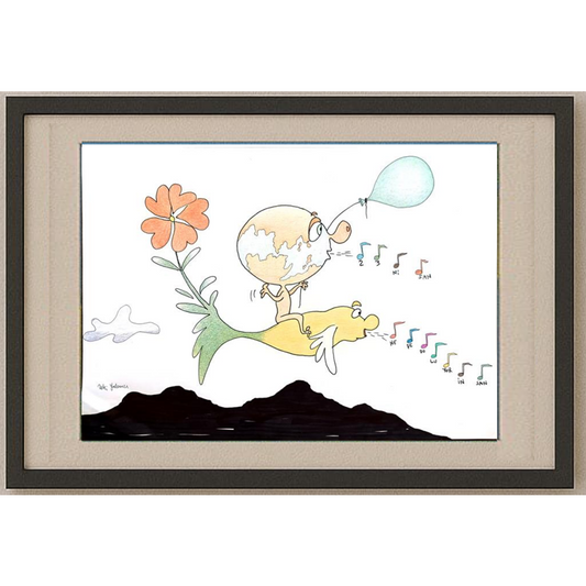 Zeki Yabancı 29x21cm Orijinal Karikatür BOD00353