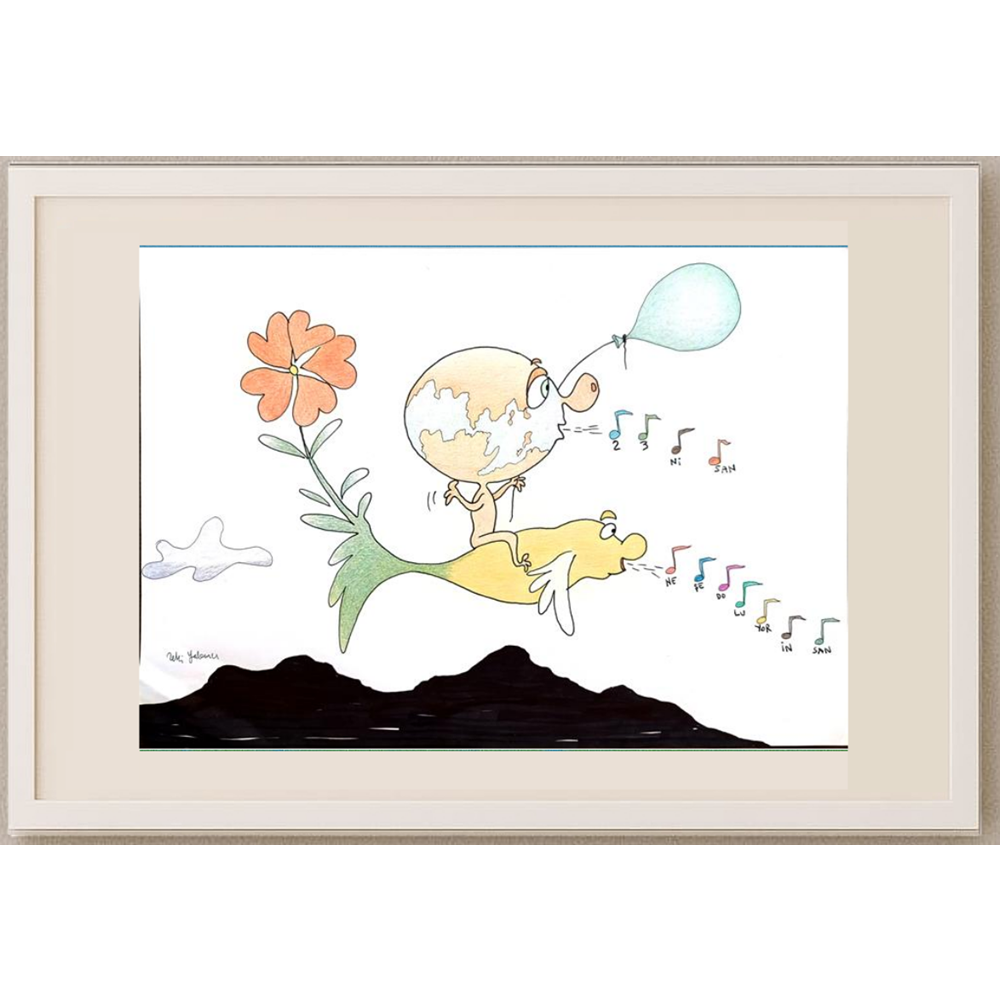 Clever Stranger 29x21cm Original Cartoon BOD00353
