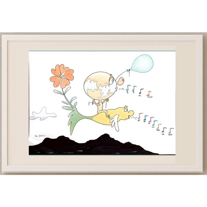 Clever Stranger 29x21cm Original Cartoon BOD00353