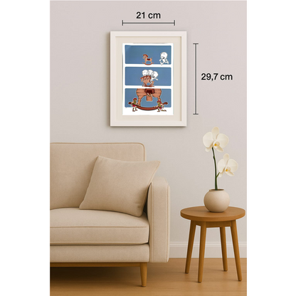 Chris Hovian 29x21cm Orijinal Karikatür BOD00355