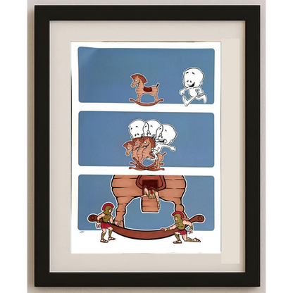 Chris Hovian 29x21cm Orijinal Karikatür BOD00355