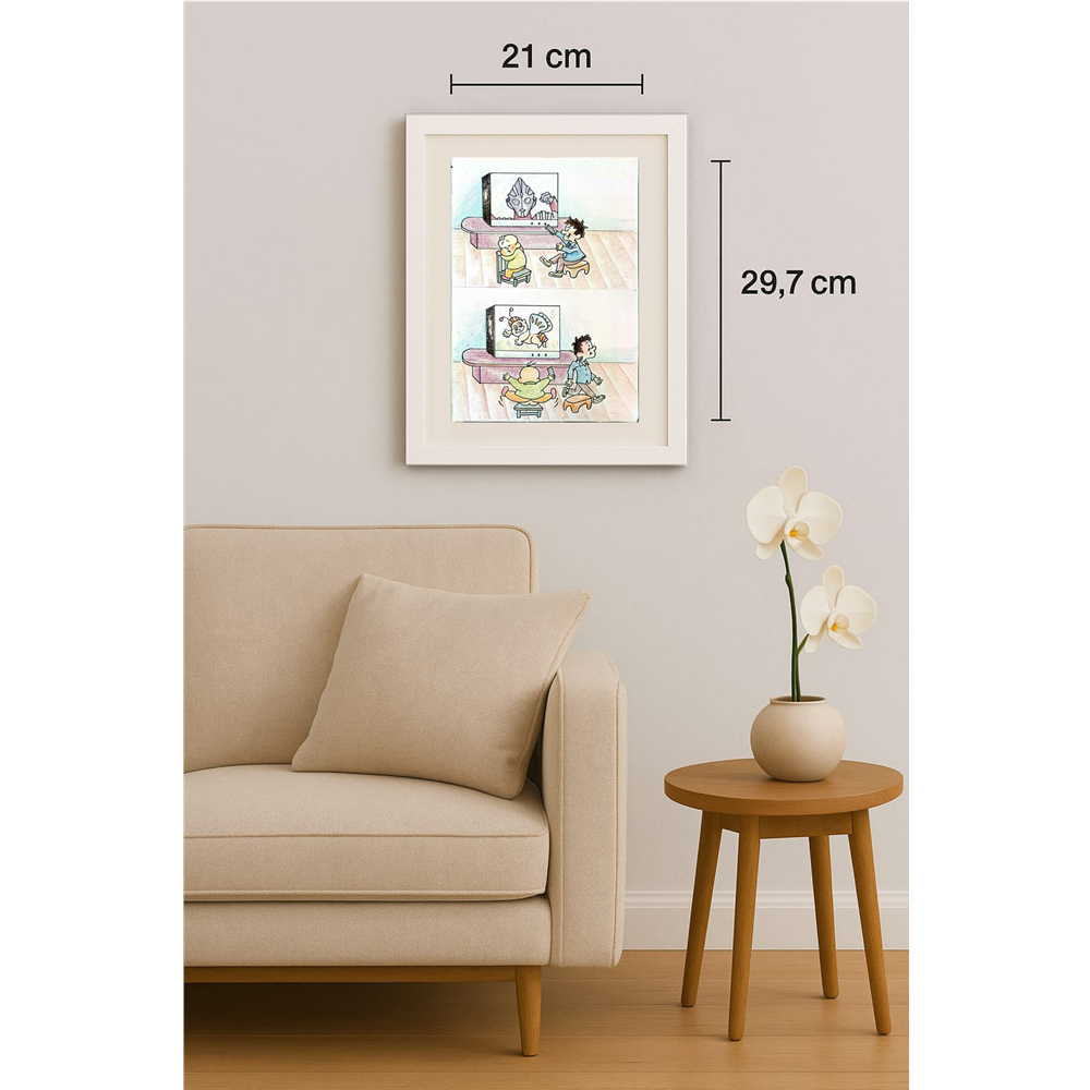 Li Xin 29x21cm Orijinal Karikatür BOD00359