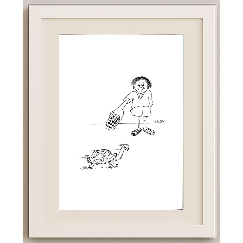 Winfried Besslich 29x21cm Orijinal Karikatür BOD00360