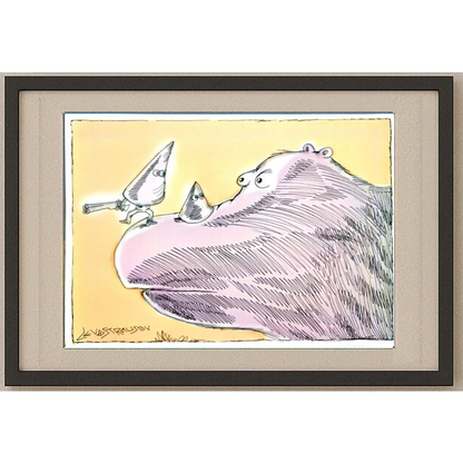Chenzov Lev 29x21cm Orijinal Karikatür BOD00364