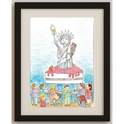 Sang Jin Kim 29x21cm Original Cartoon BOD00365