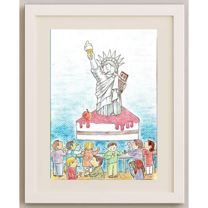 Sang Jin Kim 29x21cm Original Cartoon BOD00365