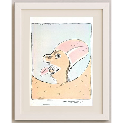 Chenzov Lev 29x21cm Orijinal Karikatür BOD00367