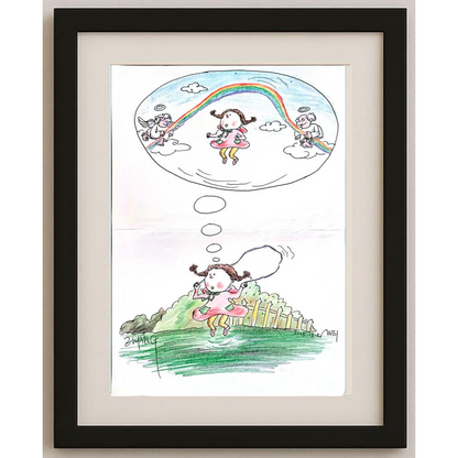 Zhang Wei 29x21cm Original Cartoon BOD00369