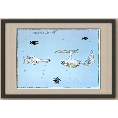 Chenzov Lev 29x21cm Original Cartoon BOD00370
