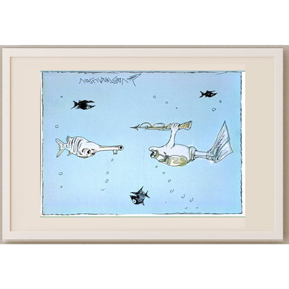 Chenzov Lev 29x21cm Original Cartoon BOD00370