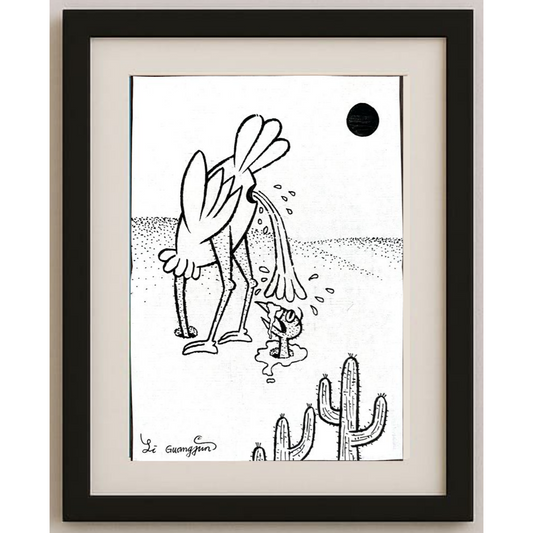 Li Guangjun 29x21cm Original Cartoon BOD00372