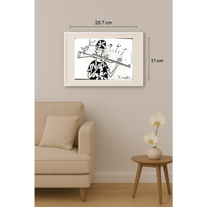 Li Guangjun 29x21cm Original Cartoon BOD00373