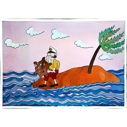 Marzeyah Rezaie 29x21cm Original Cartoon BOD00378