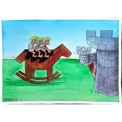 Ramin Rezaie 29x21cm Original Cartoon BOD00381