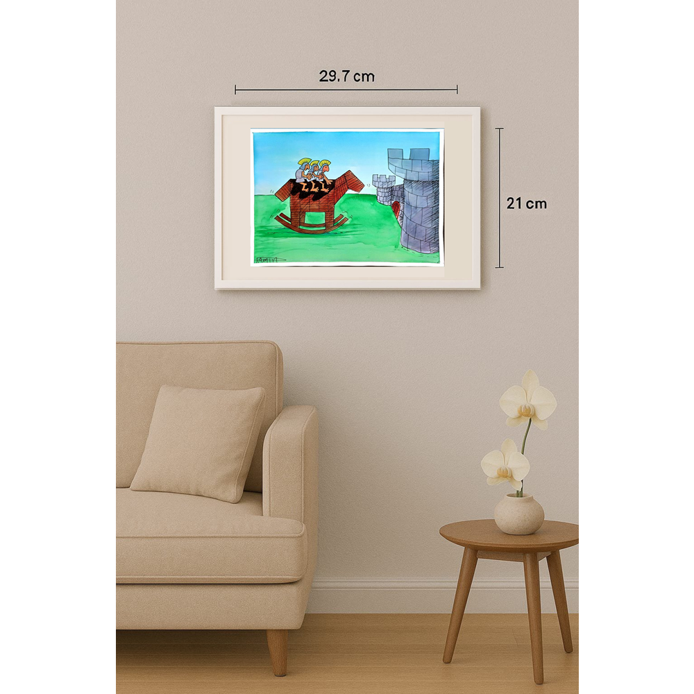 Ramin Rezaie 29x21cm Original Cartoon BOD00381