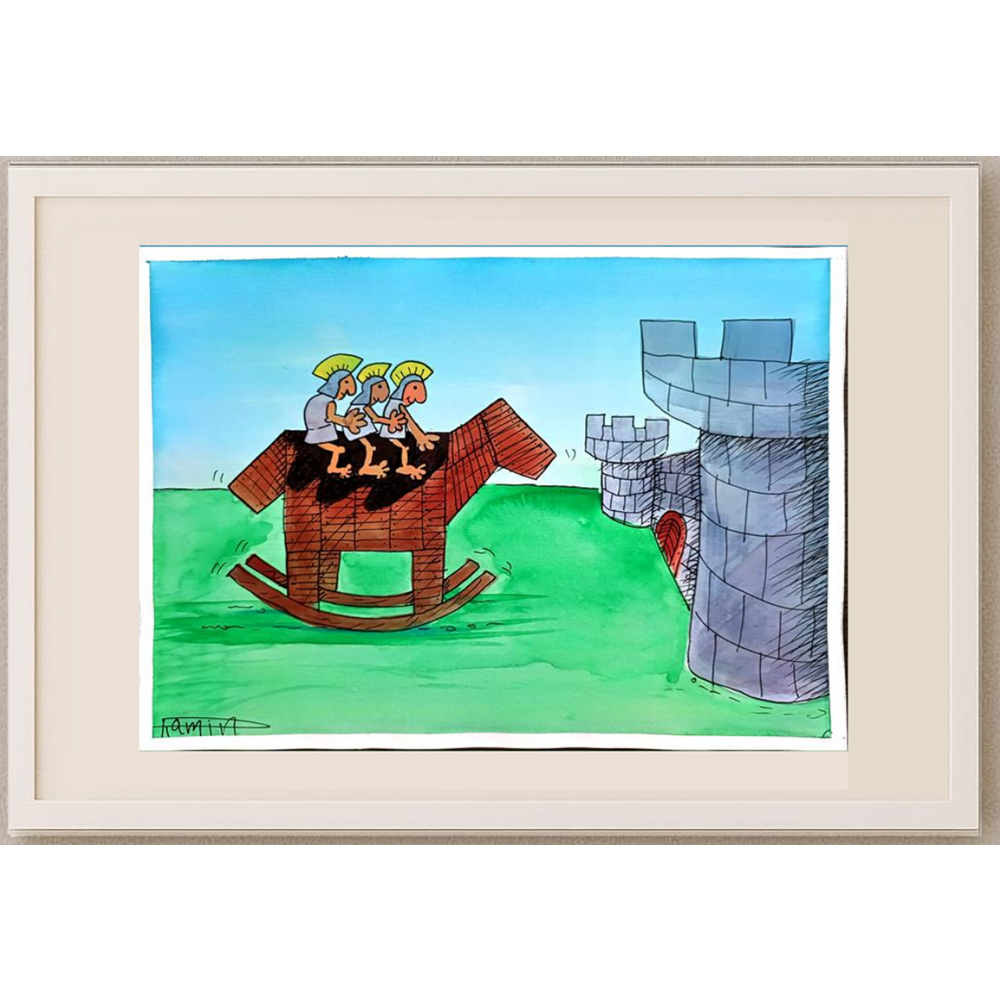 Ramin Rezaie 29x21cm Original Cartoon BOD00381